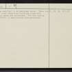Grummore, NC63NW 1, Ordnance Survey index card, page number 2, Verso