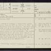 Grumbeg, NC63NW 6, Ordnance Survey index card, page number 1, Recto