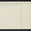 Creagach, NC63NW 7, Ordnance Survey index card, page number 2, Verso