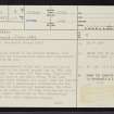 Grumbeg, NC63NW 8, Ordnance Survey index card, page number 1, Recto