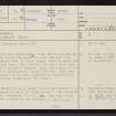Grumbeg, NC63NW 10, Ordnance Survey index card, page number 1, Recto