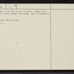 Creagach, NC63NW 12, Ordnance Survey index card, page number 2, Verso