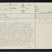 Grummore, NC63NW 20, Ordnance Survey index card, page number 1, Recto
