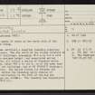 Righcopag, NC63NW 29, Ordnance Survey index card, page number 1, Recto