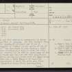 Gull Loch, NC64SE 17, Ordnance Survey index card, page number 1, Recto