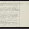 Gull Loch, NC64SE 17, Ordnance Survey index card, page number 2, Verso