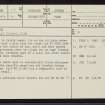 Syre, NC64SE 27, Ordnance Survey index card, page number 1, Recto