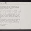 Syre, The Tulloch, NC64SE 30, Ordnance Survey index card, page number 3, Recto