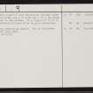 Cracknie, NC65SE 1, Ordnance Survey index card, page number 2, Verso