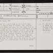 Baile Mhargaite, Bettyhill, NC66SE 2, Ordnance Survey index card, page number 1, Recto