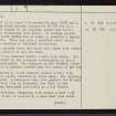 Baile Mhargaite, Bettyhill, NC66SE 3, Ordnance Survey index card, page number 2, Verso