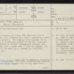 Dun Torrisdale, NC66SE 4, Ordnance Survey index card, page number 1, Recto