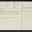 Skerray, NC66SE 10, Ordnance Survey index card, page number 1, Recto