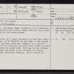 Druim Chuibhe, NC66SE 17, Ordnance Survey index card, page number 1, Recto