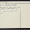 Breckhue, NC70NE 5, Ordnance Survey index card, page number 2, Verso