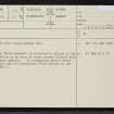 Rogart, NC70NE 28, Ordnance Survey index card, page number 1, Recto