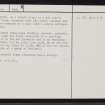 Achnahuie, NC70NW 46, Ordnance Survey index card, page number 2, Verso