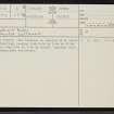 Morvich Burn, NC70SE 2, Ordnance Survey index card, page number 1, Recto