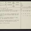 Morvich Burn, NC70SE 12, Ordnance Survey index card, page number 1, Recto