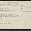 Morvich Burn, NC70SE 25, Ordnance Survey index card, page number 1, Recto