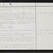 Blairmore, NC70SW 6, Ordnance Survey index card, page number 2, Verso