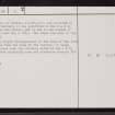 Rovie Lodge, NC70SW 9, Ordnance Survey index card, page number 2, Verso