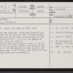 Dalmore, NC70SW 11, Ordnance Survey index card, page number 1, Recto