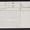 East Kinnauld, NC70SW 17, Ordnance Survey index card, page number 1, Recto