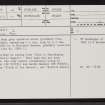 Rogart, NC70SW 38, Ordnance Survey index card, page number 1, Recto