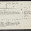 Muiemore, NC71NE 1, Ordnance Survey index card, page number 1, Recto