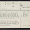 Gobernuisgach, NC71NE 3, Ordnance Survey index card, page number 1, Recto