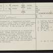 Croislach, NC71NE 4, Ordnance Survey index card, page number 1, Recto