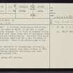 Croislach, NC71NE 23, Ordnance Survey index card, page number 1, Recto