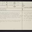 Croislach, NC71NE 28, Ordnance Survey index card, page number 1, Recto