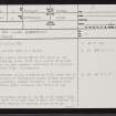 Allt An Loin Earraich, NC71NW 3, Ordnance Survey index card, page number 1, Recto