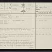 Sciberscross, NC71SE 1, Ordnance Survey index card, page number 1, Recto