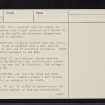 Achnamean, NC71SE 9, Ordnance Survey index card, page number 3, Recto