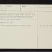 Achnamean, NC71SE 9, Ordnance Survey index card, page number 4, Verso