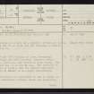Coich Burn, NC71SE 14, Ordnance Survey index card, page number 1, Recto