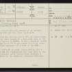 Strath Brora, NC71SE 41, Ordnance Survey index card, page number 1, Recto