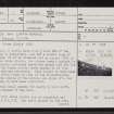 Cnoc An Liath-Bhaid, NC71SW 1, Ordnance Survey index card, page number 1, Recto