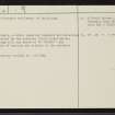 Bad An Leathaid, NC73NW 1, Ordnance Survey index card, page number 2, Verso