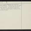 Truderscaig, NC73SW 1, Ordnance Survey index card, page number 2, Verso