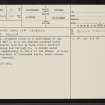 Leathad Bad Na Crubaig, NC73SW 21, Ordnance Survey index card, page number 1, Recto