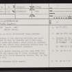 Skail, NC74NW 4, Ordnance Survey index card, page number 1, Recto
