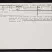 Rough Haugh, NC74NW 6, Ordnance Survey index card, Recto