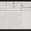 Skail, NC74NW 20, Ordnance Survey index card, page number 1, Recto