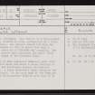 Rimsdale, NC74SW 5, Ordnance Survey index card, page number 1, Recto