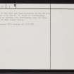 Achnabourin, NC75NW 1, Ordnance Survey index card, page number 2, Verso