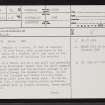 Achcoillenaborgie, NC75NW 2, Ordnance Survey index card, page number 1, Recto